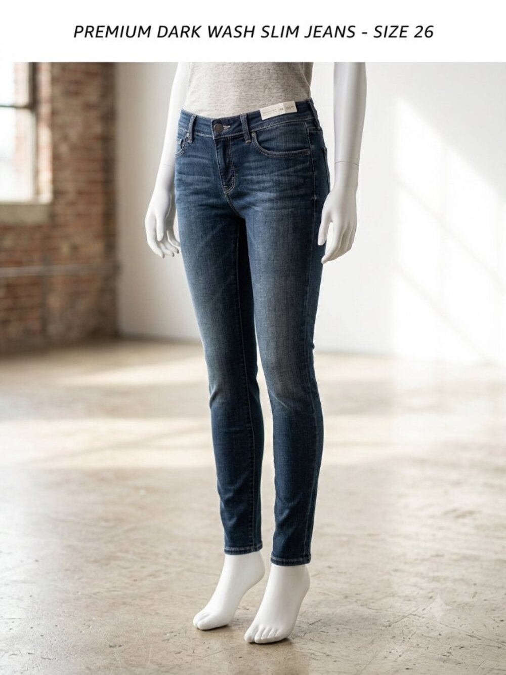 LOFT Modern Skinny Jeans Women Dark Wash Mid Rise Denim Y2K 90's Classic Size 26